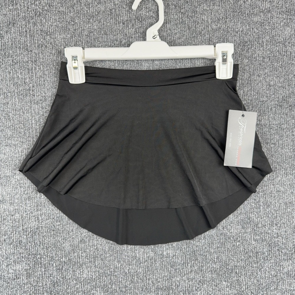 Theatricals Skirt Womens Small Black Dance Mini Pull On Stretch Classwear
